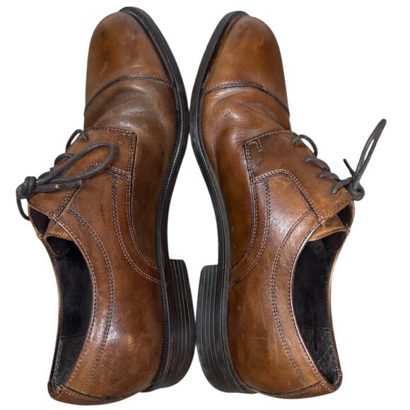 COLE HAAN Brown Cap Top Oxford Leather Dress Shoes SZ 8.5 main image 9